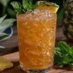 pineapple coconut rum punch - featured image