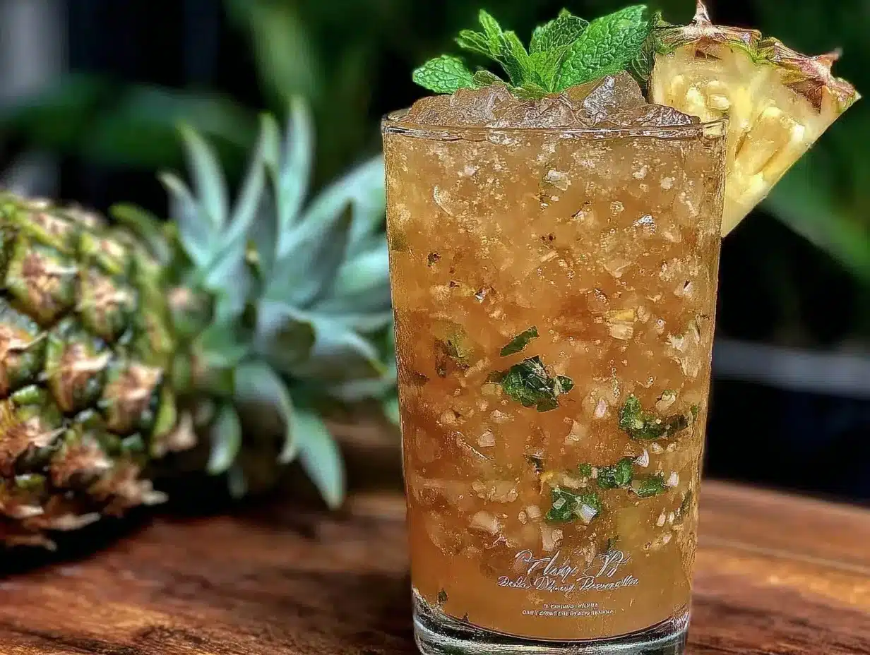 pineapple coconut rum punch preparation steps