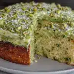 pistachio cream cheese dessert - featured image