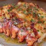 quick crispy air fryer lobster tail - featured image