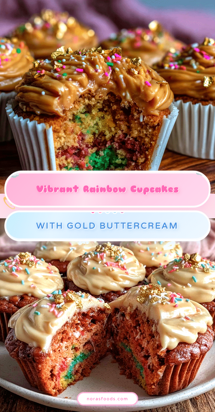 rainbow pot of gold cupcakes recipe