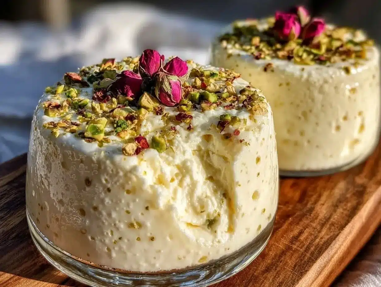 rose water vanilla bean panna cotta preparation steps