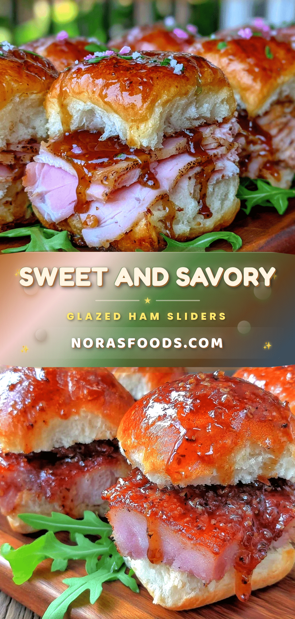 savory glazed ham sliders recipe