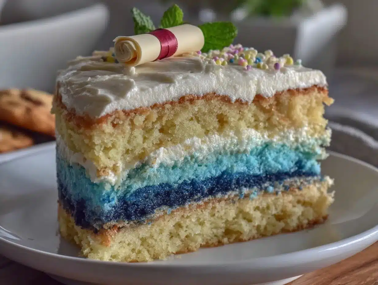 school colors ombre layer cake preparation steps
