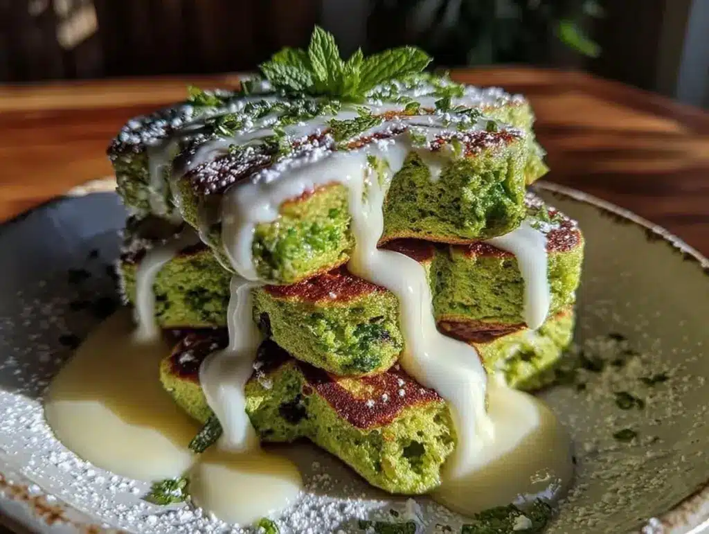 shamrock green velvet pancakes - featured image