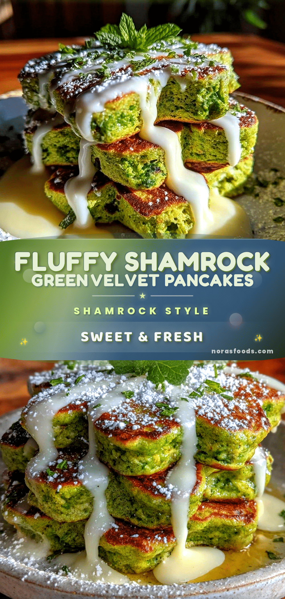 shamrock green velvet pancakes recipe