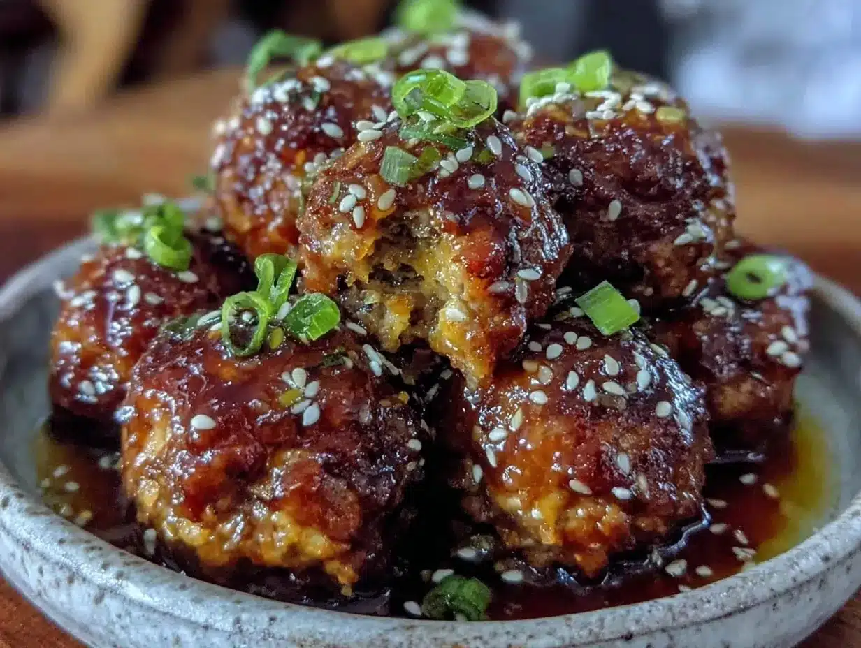 slow cooker honey garlic meatballs preparation steps