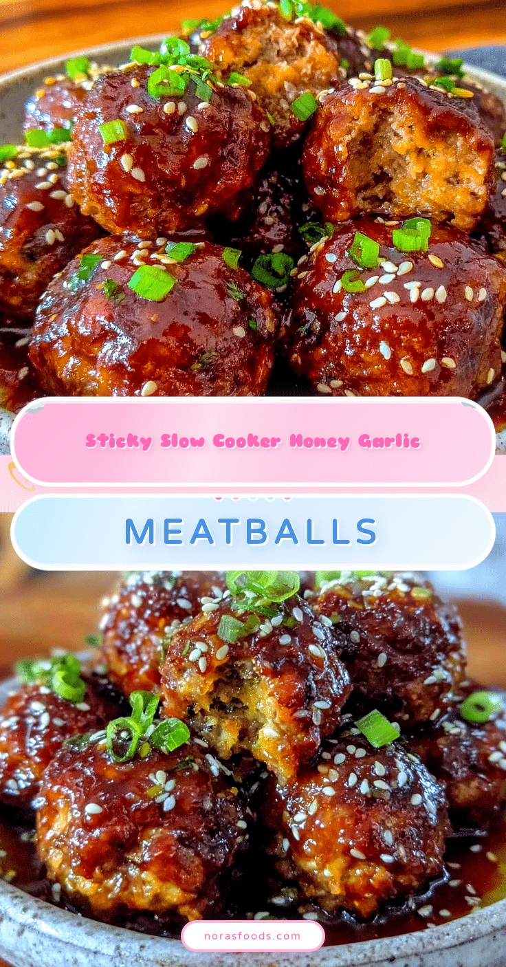 slow cooker honey garlic meatballs recipe