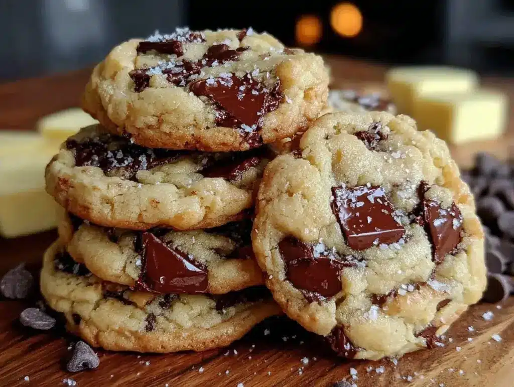 small batch brown butter chocolate chip cookies - featured image
