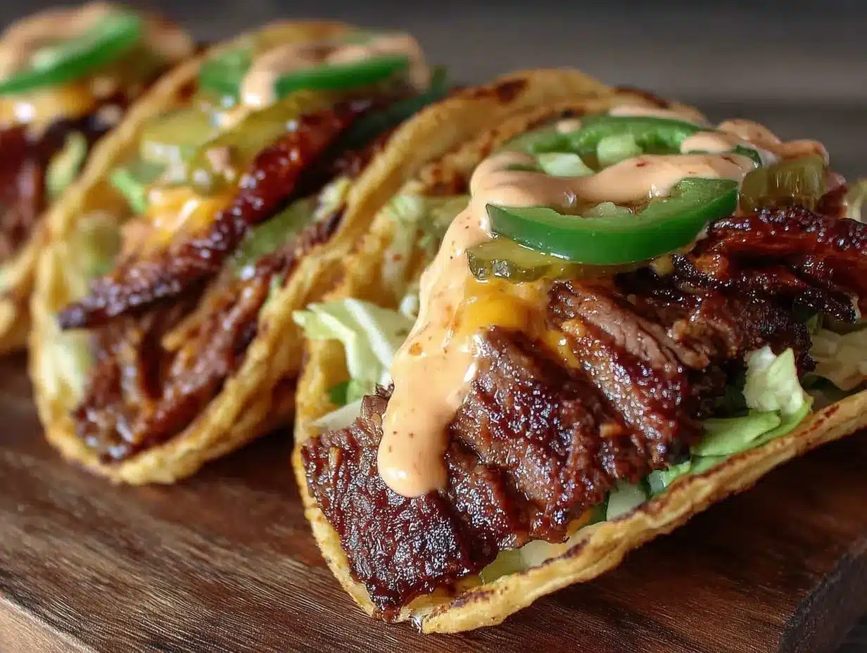 smash burger tacos preparation steps