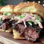 smoked brisket sliders - featured image