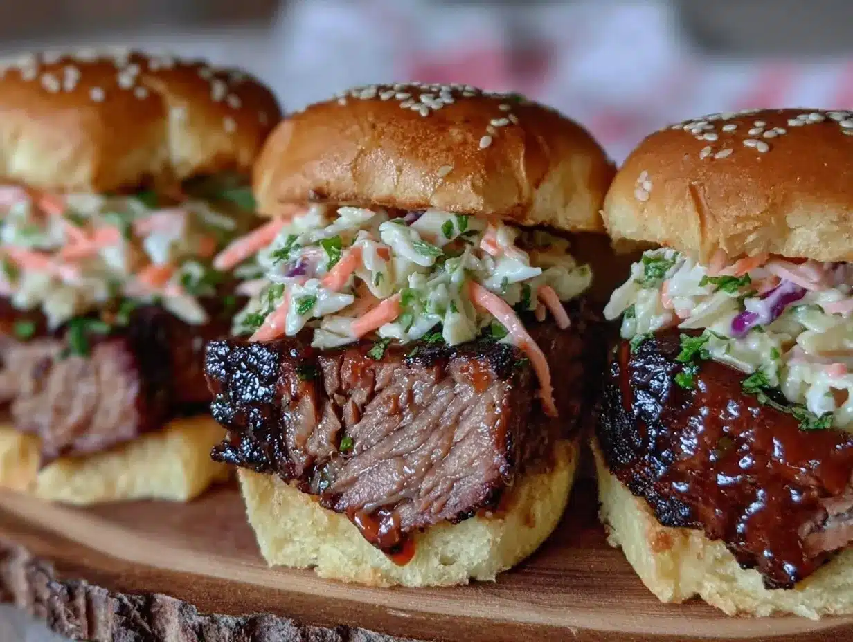 smoked brisket sliders preparation steps