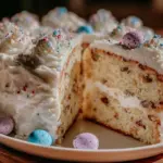 speckled easter egg cake - featured image