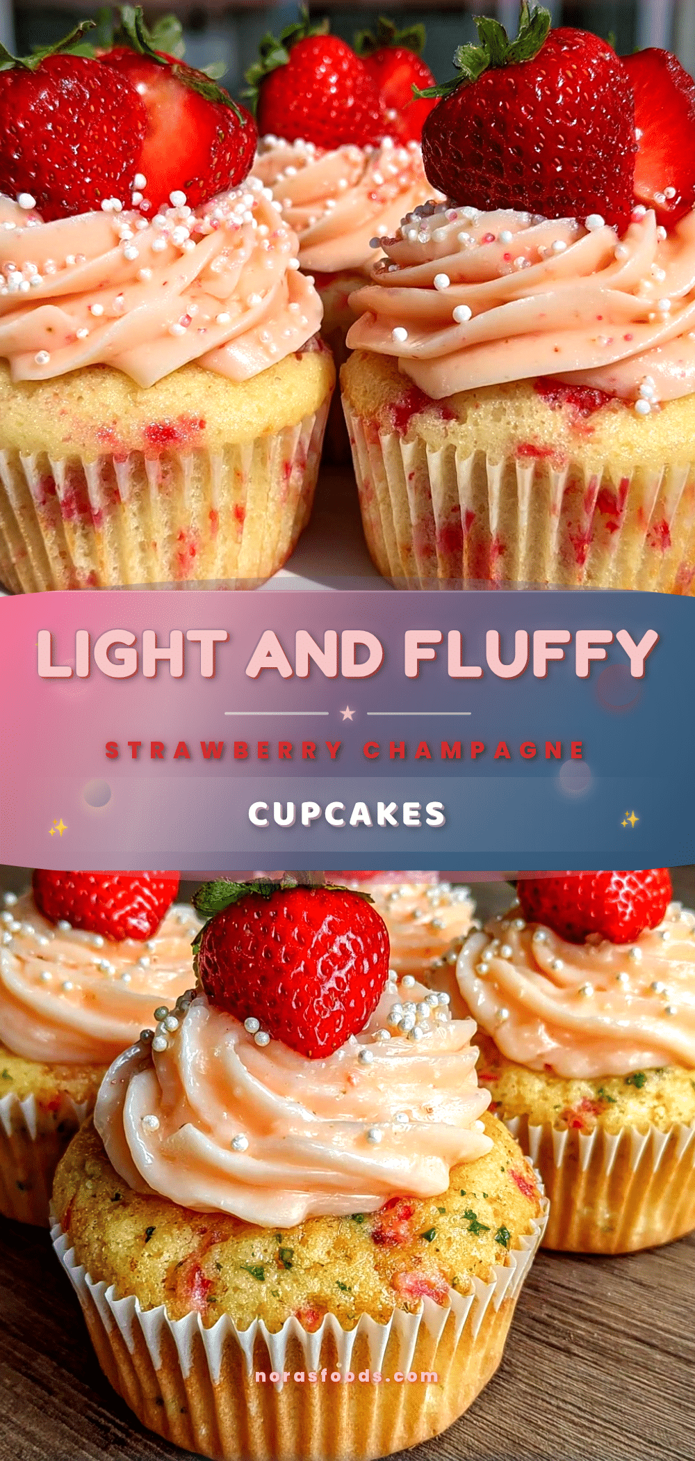 strawberry champagne cupcakes recipe