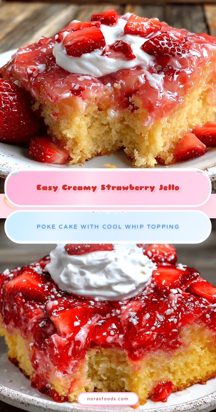 strawberry jello poke cake recipe