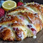 Strawberry Lemon Cream Cheese Danish Braid - featured image
