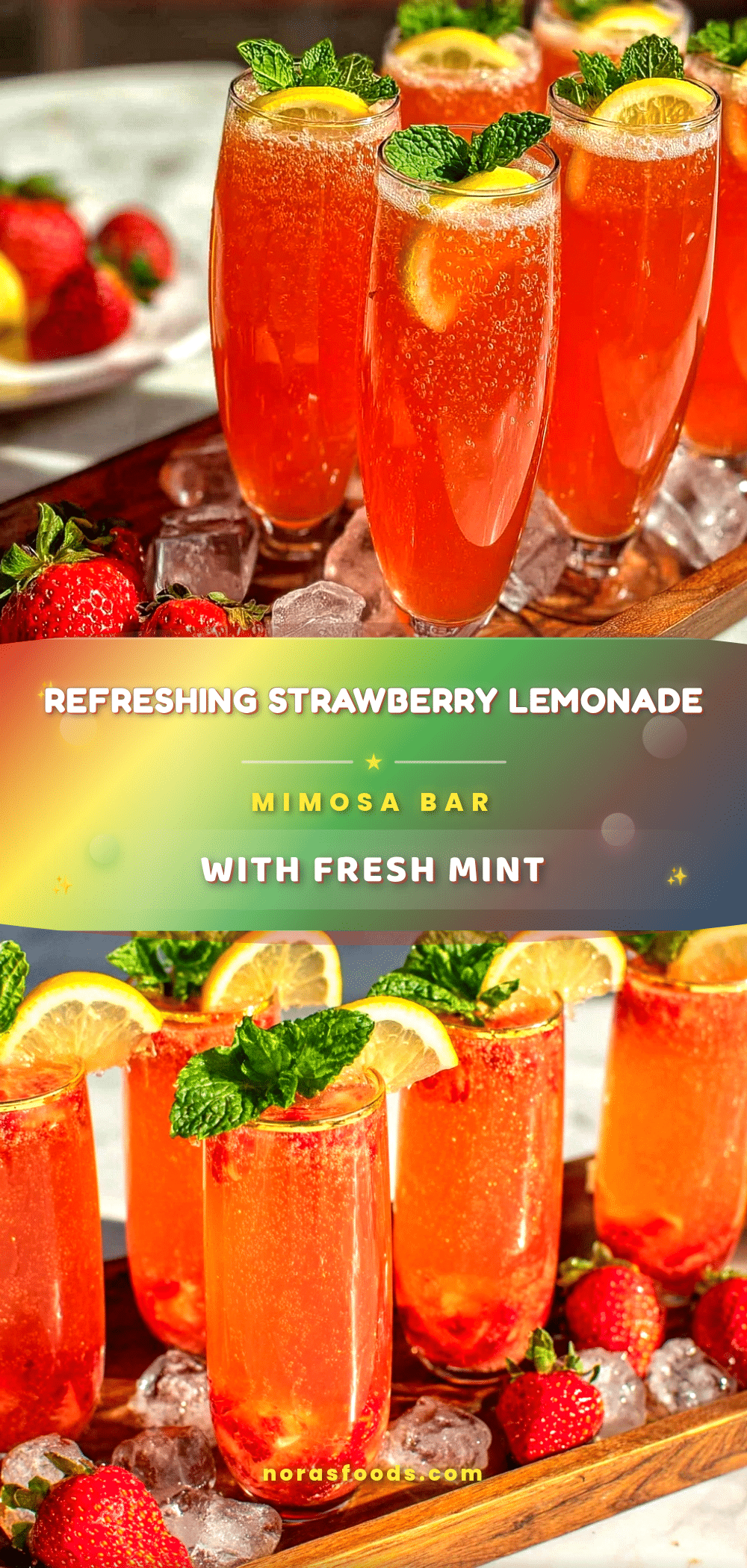 strawberry lemonade mimosa bar recipe