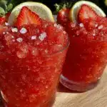 strawberry lemonade vodka slushies - featured image