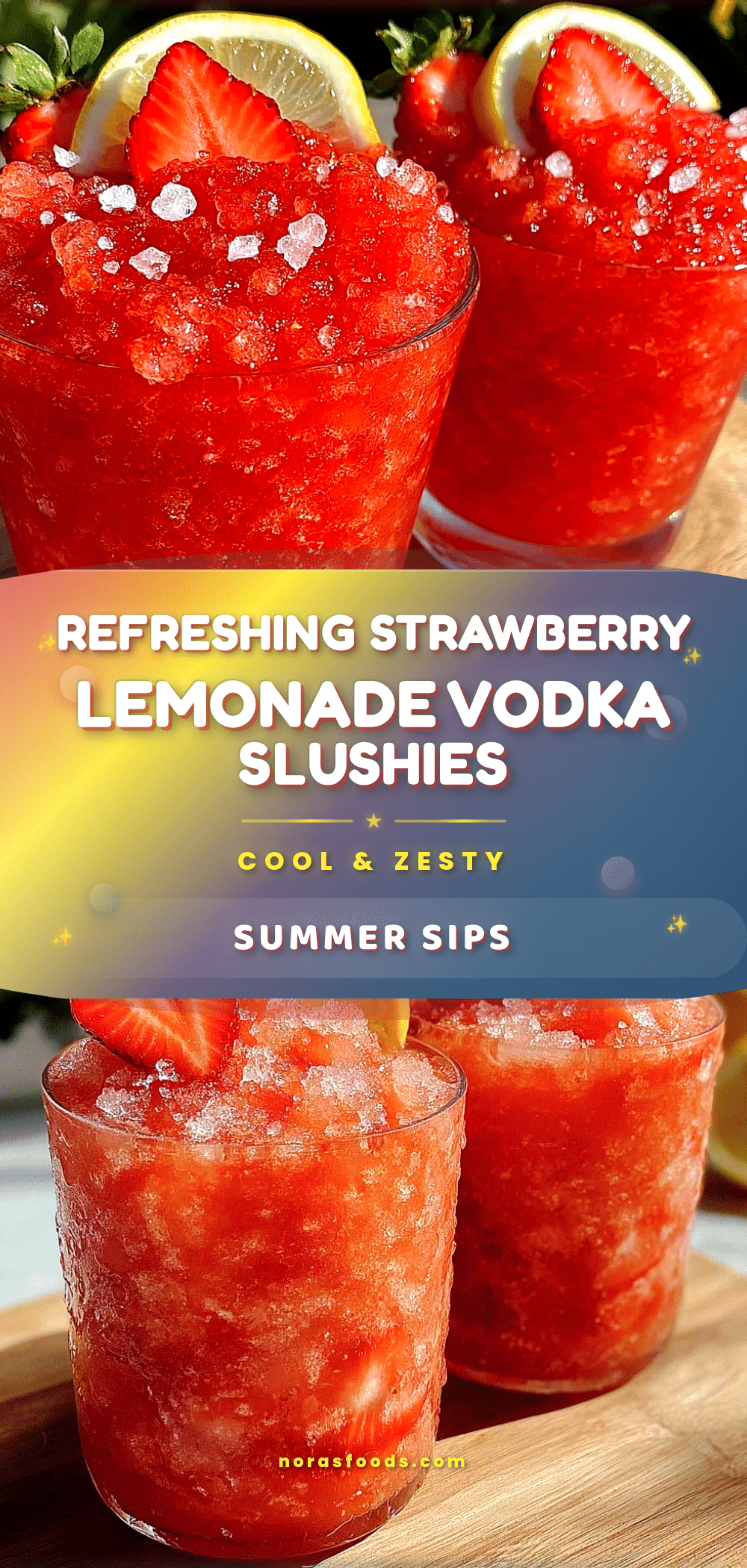 strawberry lemonade vodka slushies recipe