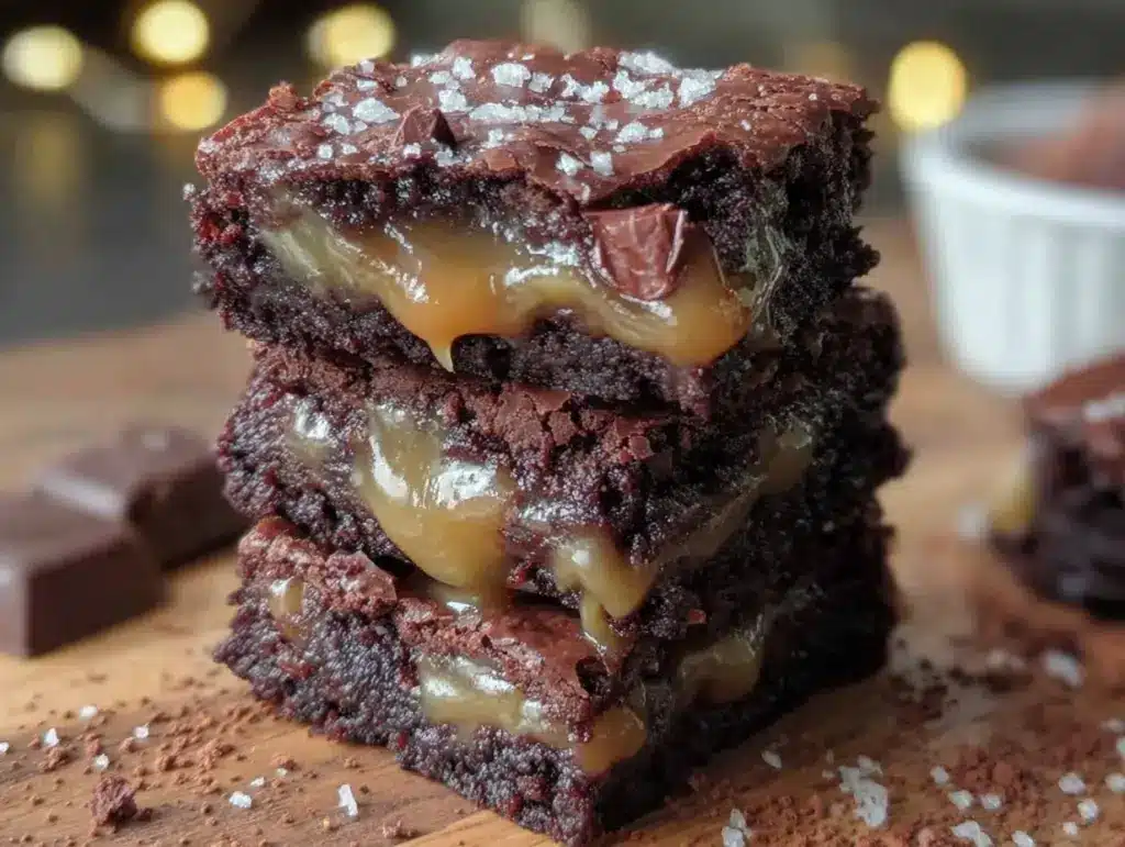 triple chocolate fudge brownies - featured image