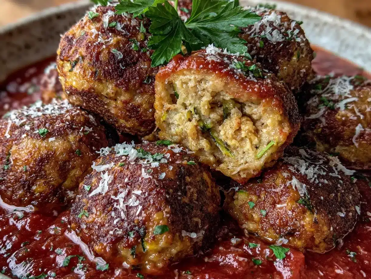 turkey zucchini meatballs preparation steps