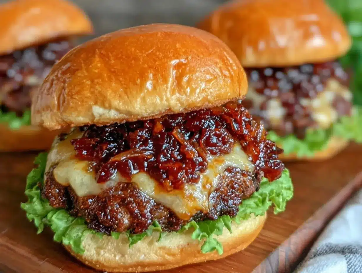 whiskey bacon jam burger preparation steps
