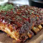 whiskey glazed bbq ribs - featured image