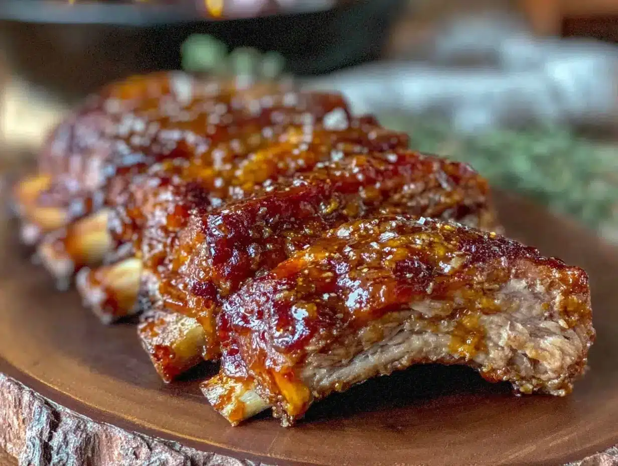 whiskey glazed bbq ribs preparation steps