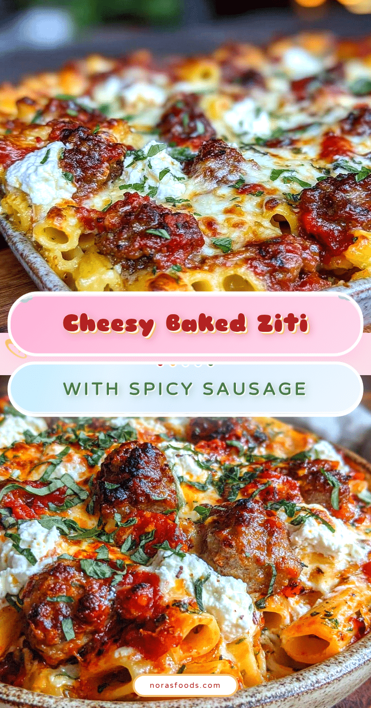 baked ziti with ricotta and italian sausage recipe