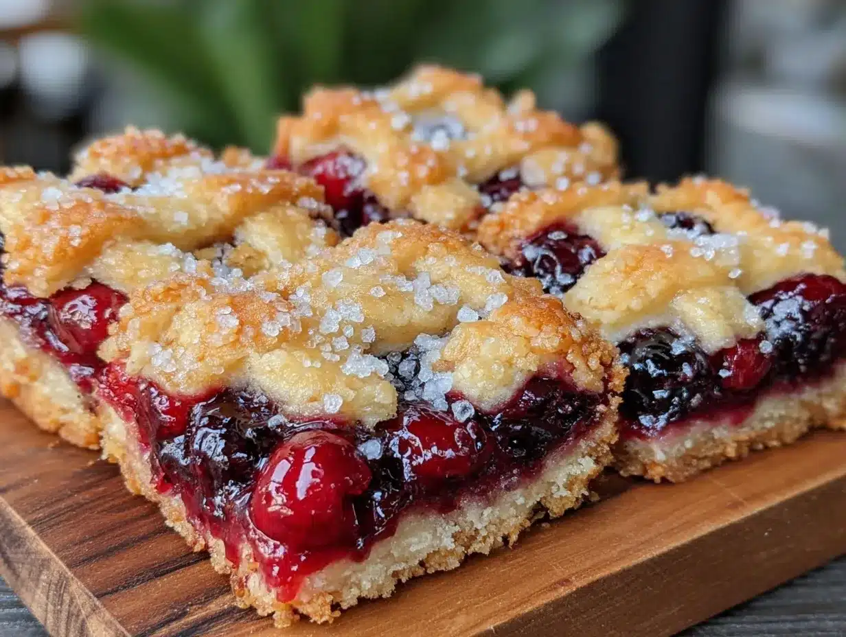 classic cherry pie bars preparation steps
