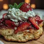 classic homemade old-fashioned strawberry shortcake - featured image