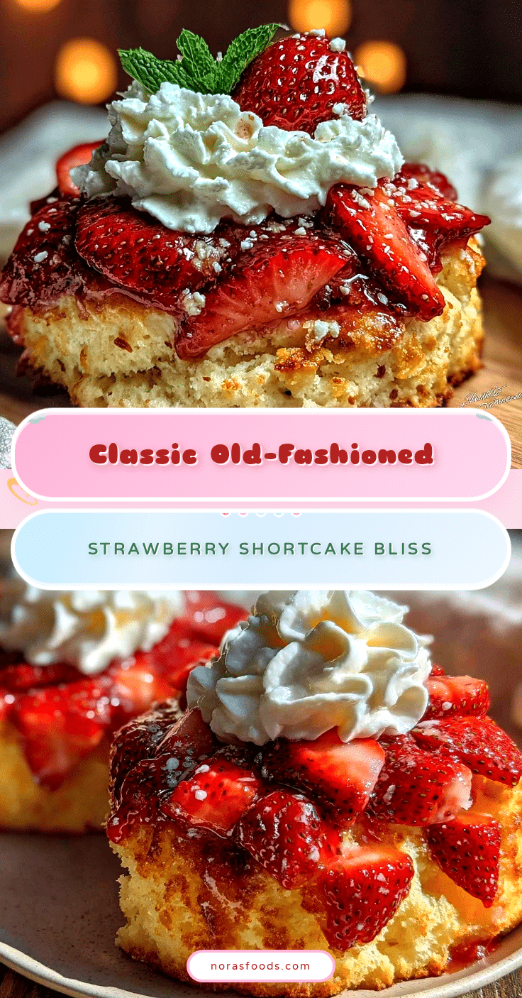 classic homemade old-fashioned strawberry shortcake recipe