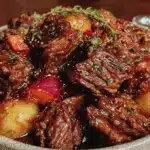 cozy crockpot beef stew - featured image