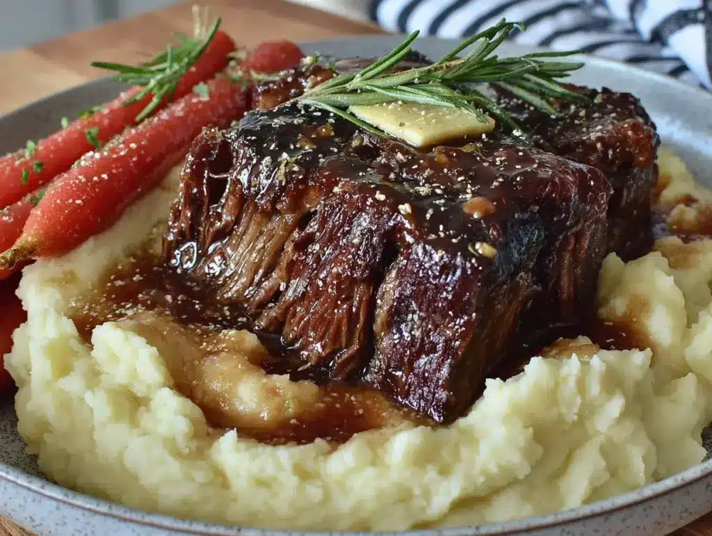 cozy crockpot pot roast - featured image