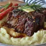 cozy crockpot pot roast - featured image