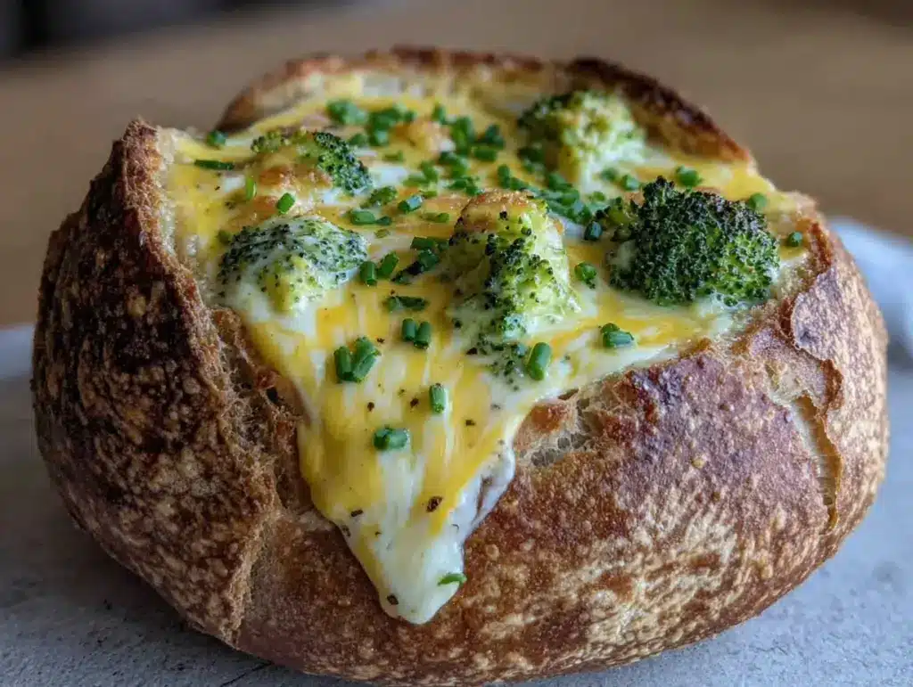 creamy broccoli cheddar soup - featured image