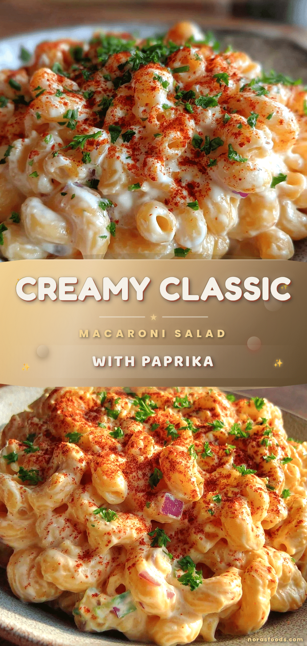 creamy classic macaroni salad with paprika recipe