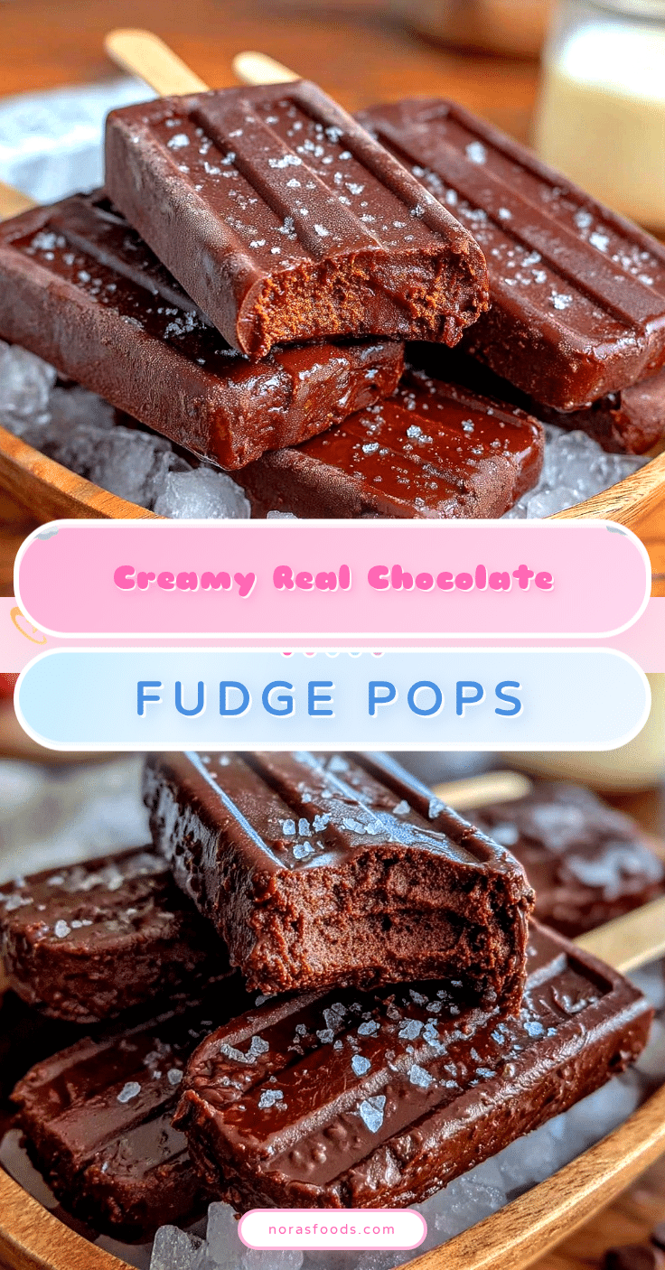 creamy freezer-door fudge pops recipe