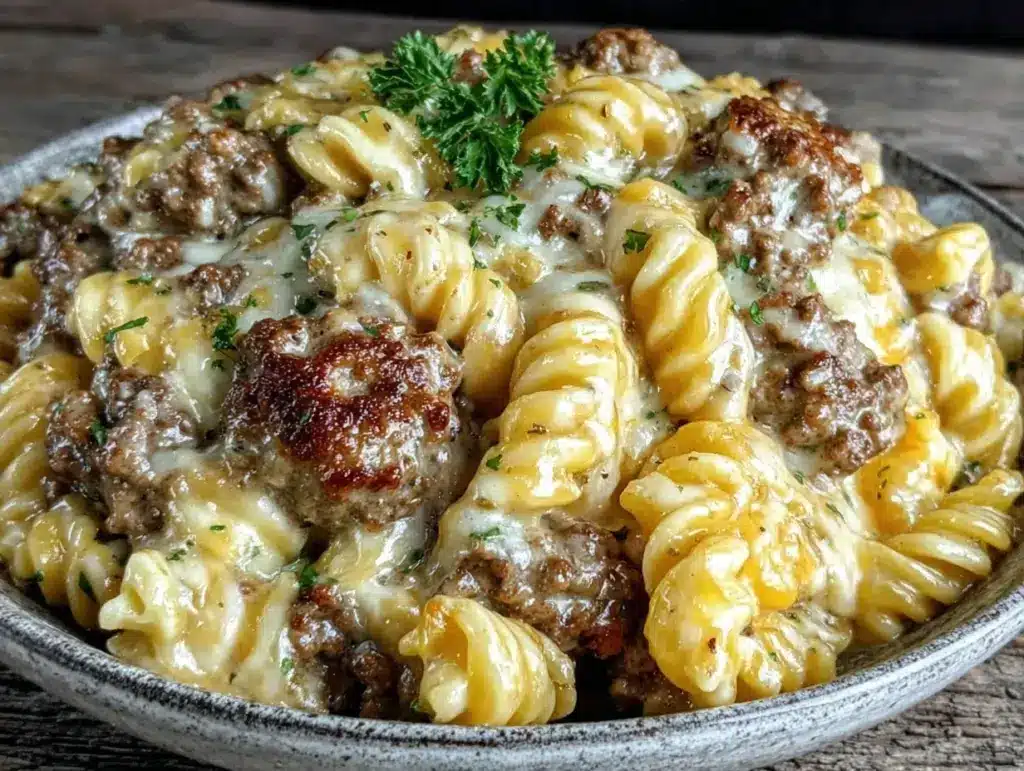 creamy one-pot hamburger helper - featured image