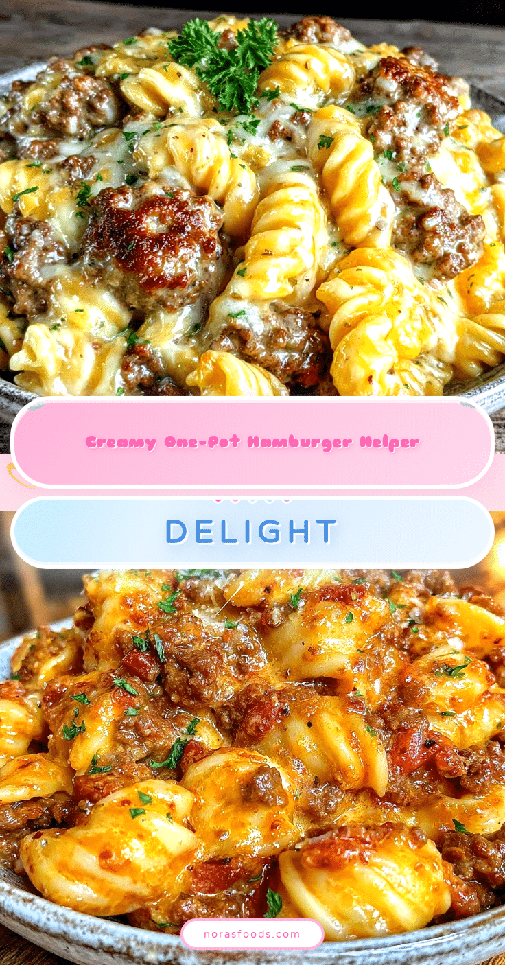 creamy one-pot hamburger helper recipe