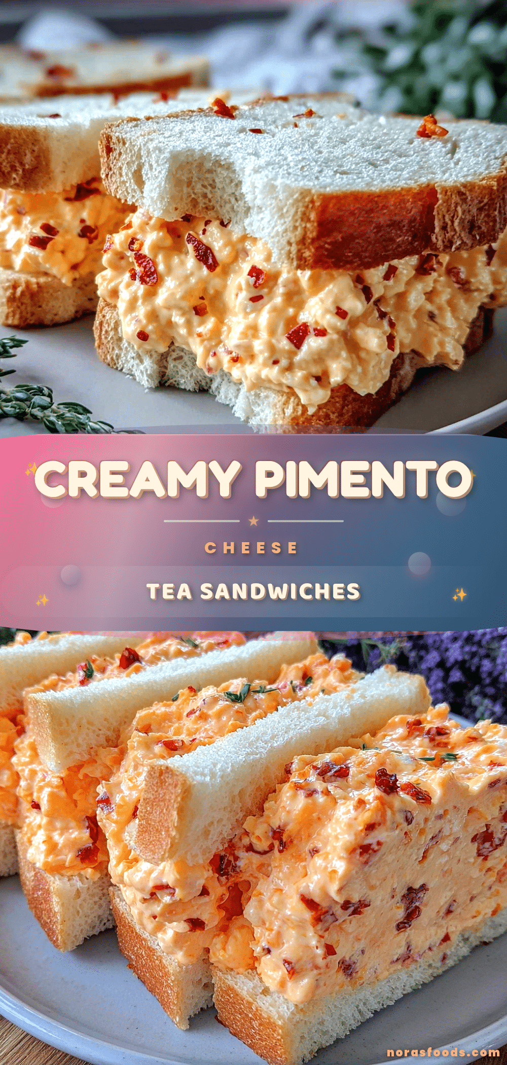 creamy pimento cheese tea sandwiches recipe