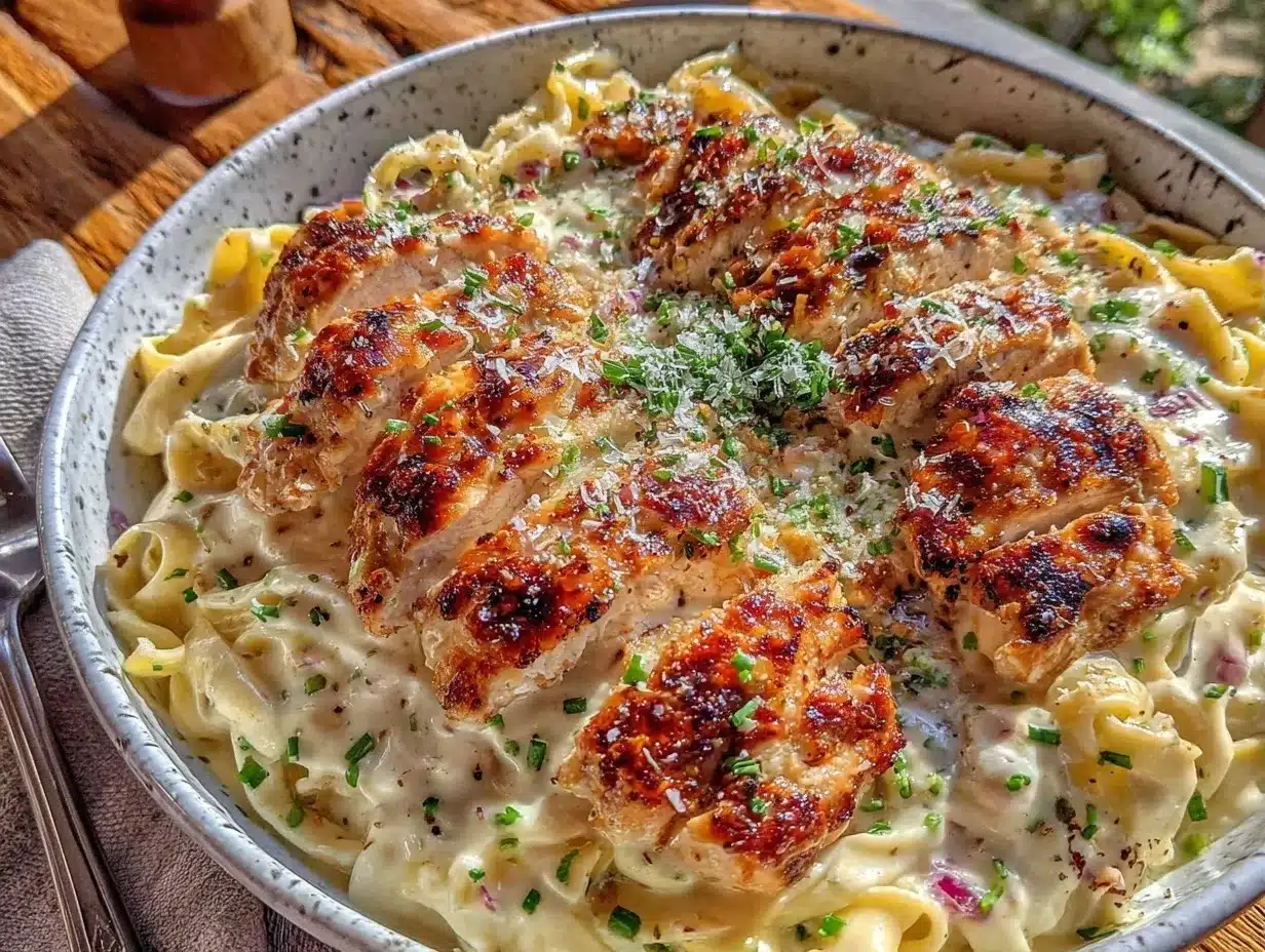 creamy solo skillet chicken alfredo preparation steps