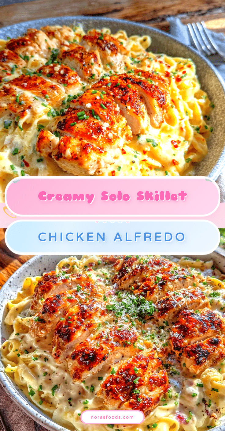 creamy solo skillet chicken alfredo recipe