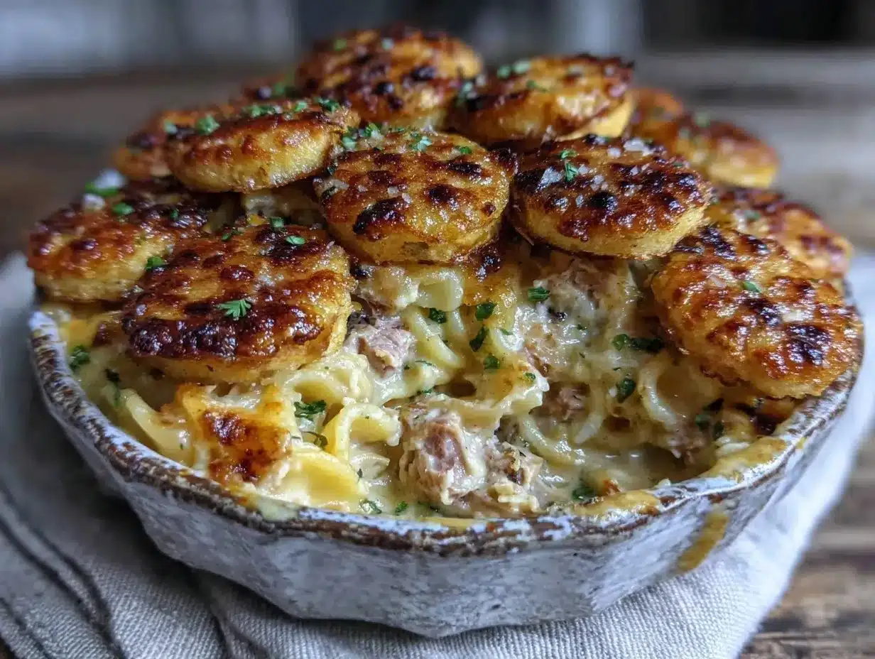 creamy tuna noodle casserole preparation steps