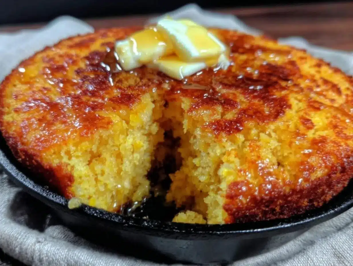 crispy cast-iron cornbread preparation steps