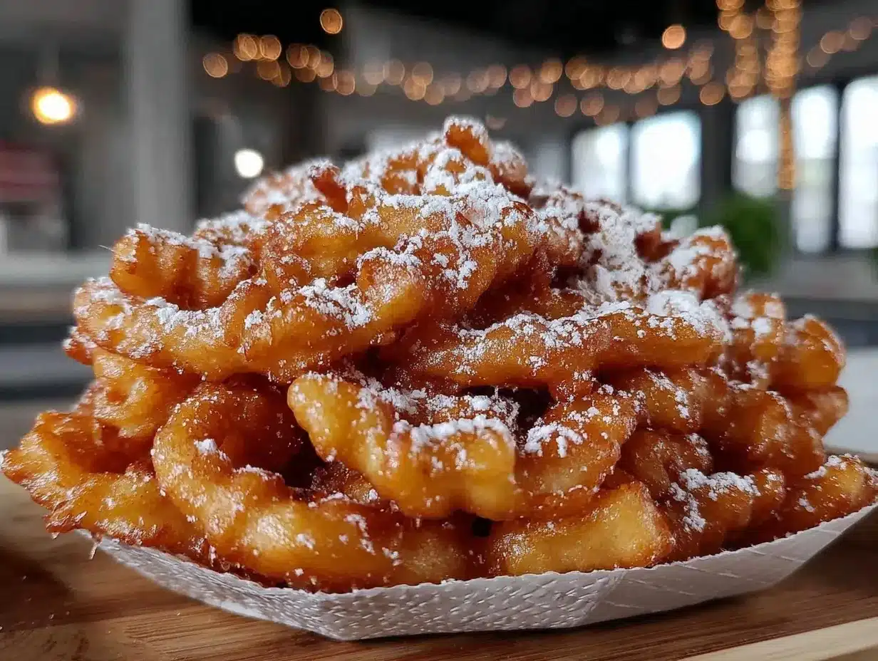 crispy county fair funnel cake fries preparation steps