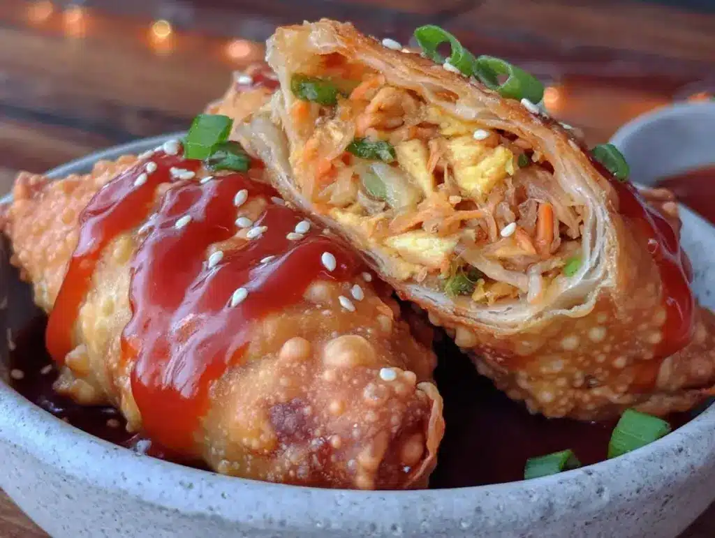 crispy-edge egg roll in a bowl - featured image