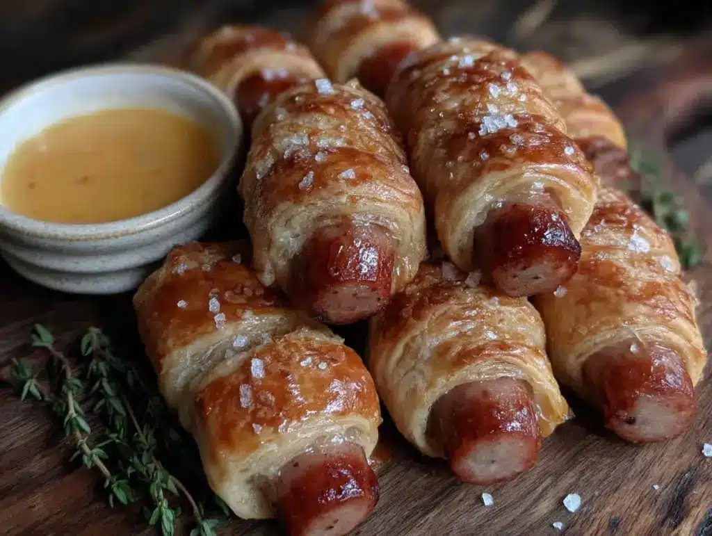 crispy pigs in a blanket recipe - featured image