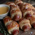crispy pigs in a blanket recipe - featured image