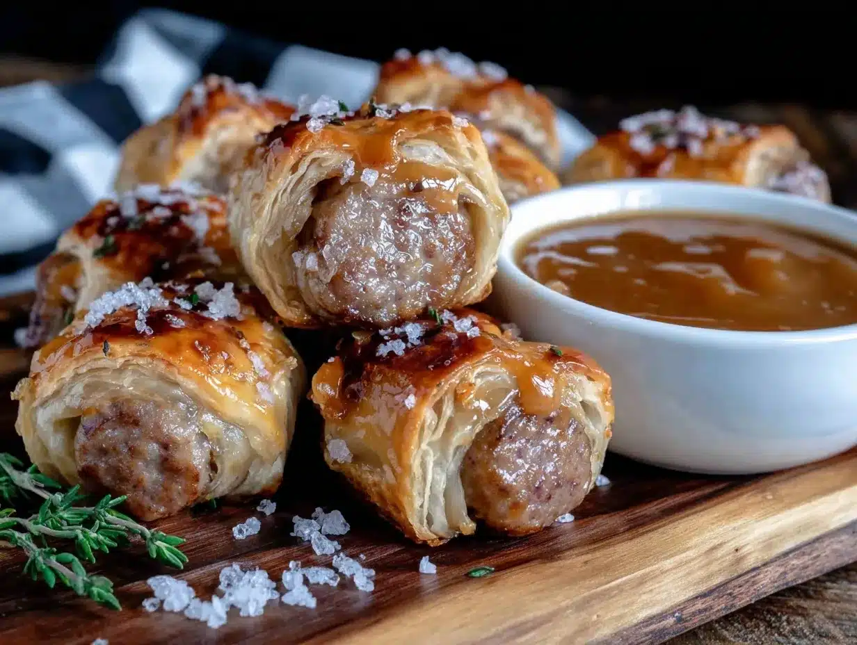 crispy pigs in a blanket recipe preparation steps